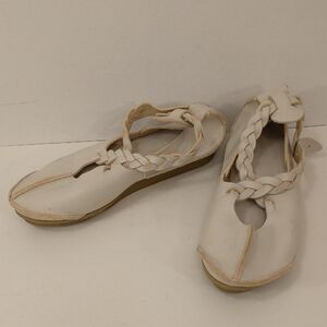 Trippen Leather Shoes Cream White Ecological Women's Made In Germany